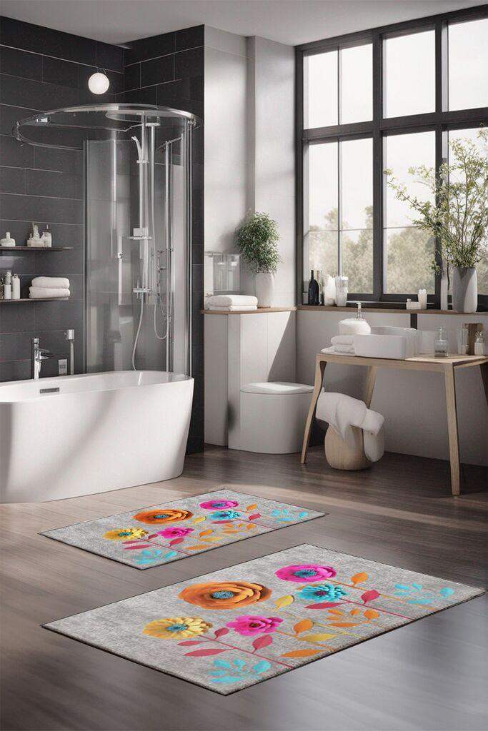 L'essentiel Maison Set prostirki za kupatilo CT-5360, 2 Komada, Šarena