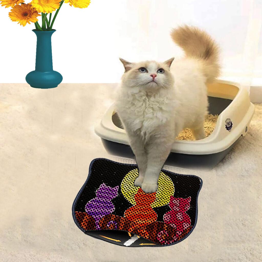 Aberto Design Prostorika za toalet za mačke Kdkafa0107, 40 x 50 cm, Šarena