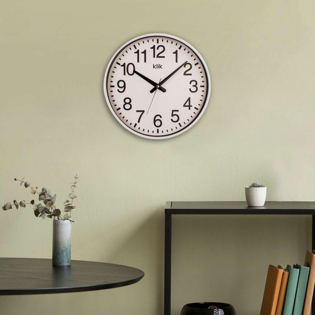 Wallity Zidni sat Simplex, 38x38 cm, Beli