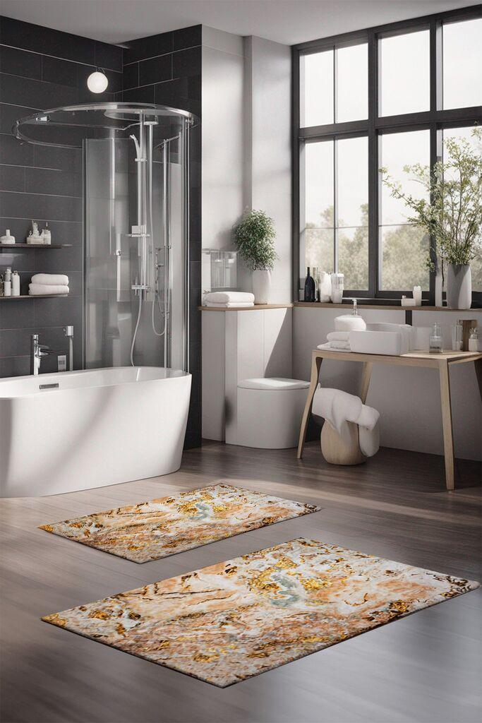 L'essentiel Maison Set prostirki za kupatilo CT-5058, 2 Komada, Šarena