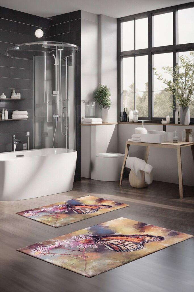 L'essentiel Maison Set prostirki za kupatilo CT-5166, 2 Komada, Šarena