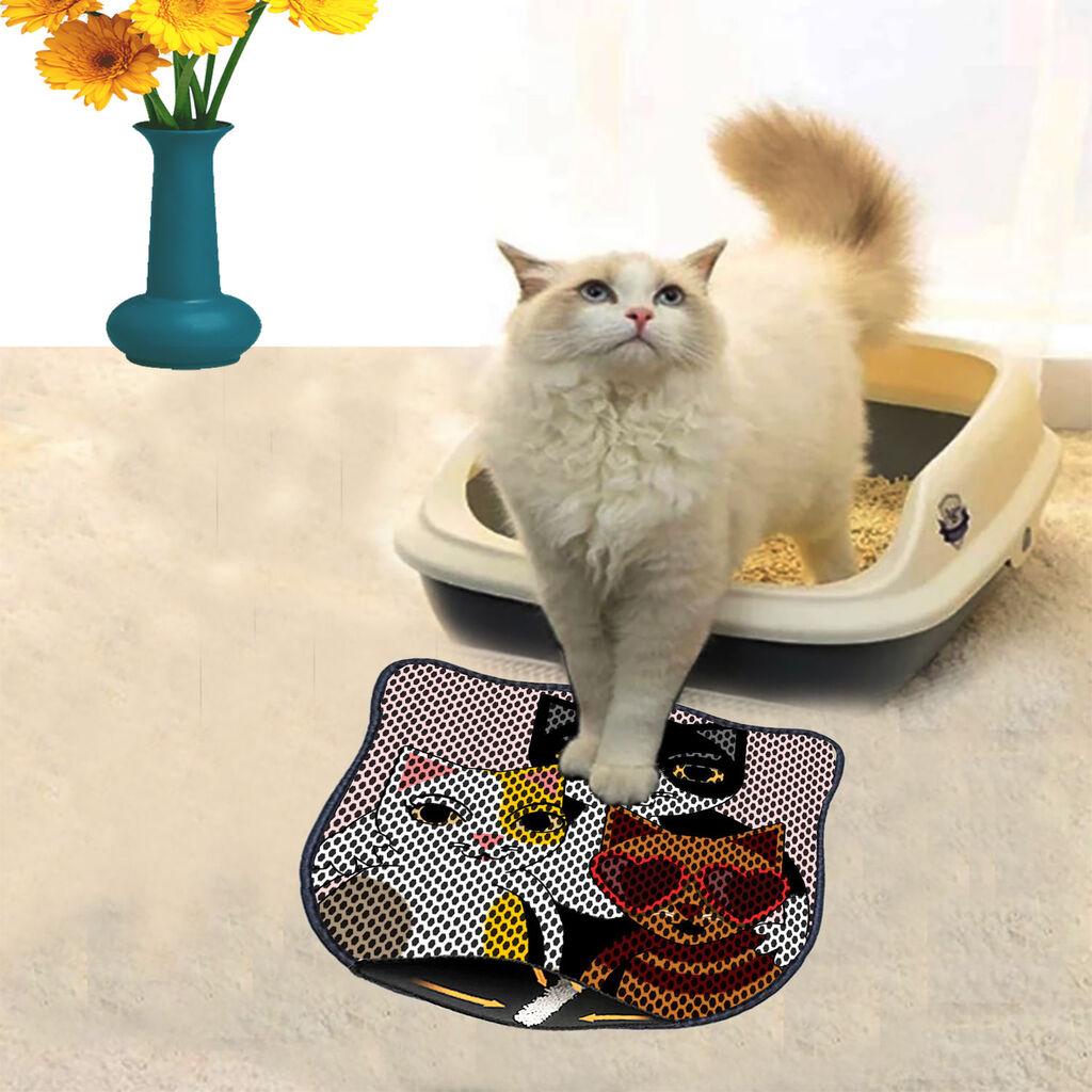 Aberto Design Prostorika za toalet za mačke Kdkafa0089, 40 x 50 cm, Šarena