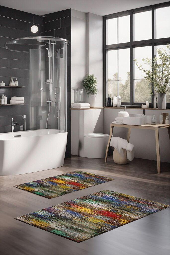 L'essentiel Maison Set prostirki za kupatilo CT-5014, 2 Komada, Šarena