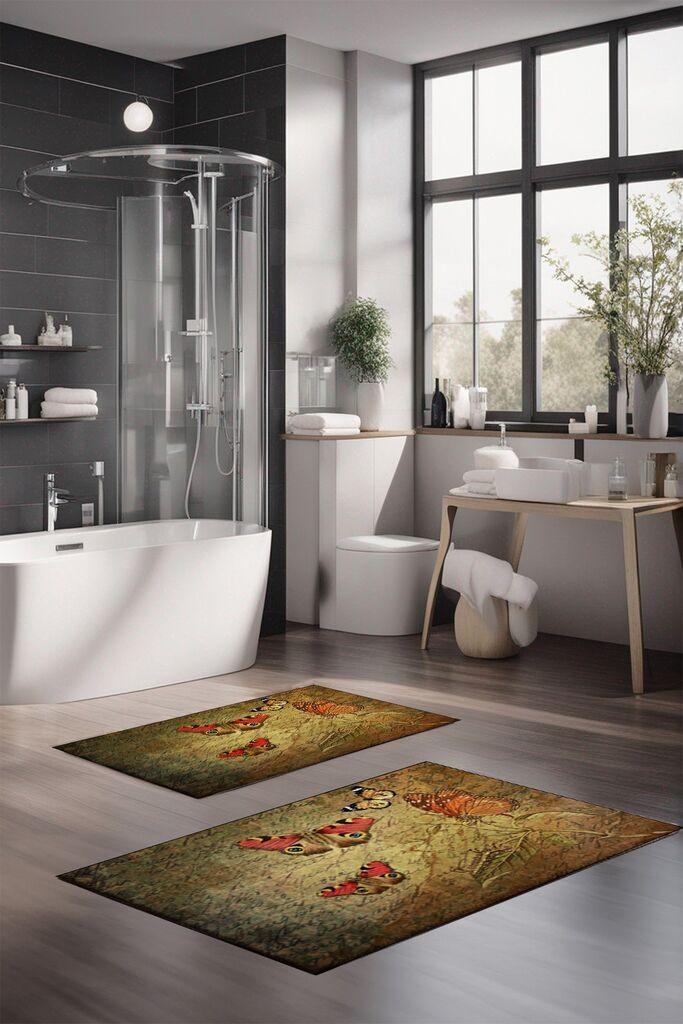 L'essentiel Maison Set prostirki za kupatilo CT-5359, 2 Komada, Kaki