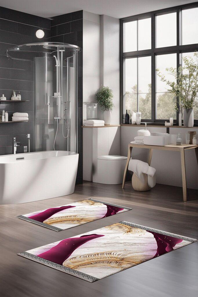 L'essentiel Maison Set prostirki za kupatilo CT-5093, 2 Komada, Šarena