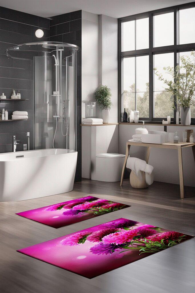 L'essentiel Maison Set prostirki za kupatilo CT-5127, 2 Komada, Roze