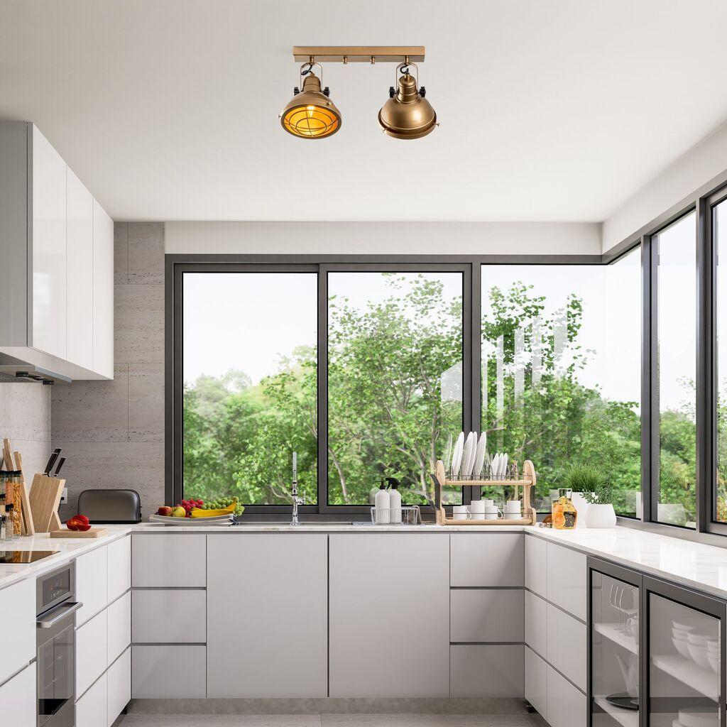 Opviq Luster Spoly-15431, Zlatne boje