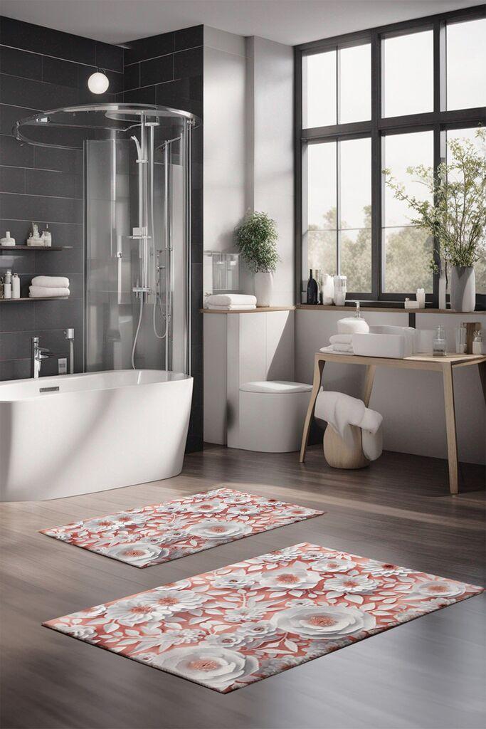 L'essentiel Maison Set prostirki za kupatilo CT-5253, 2 Komada, Šarena