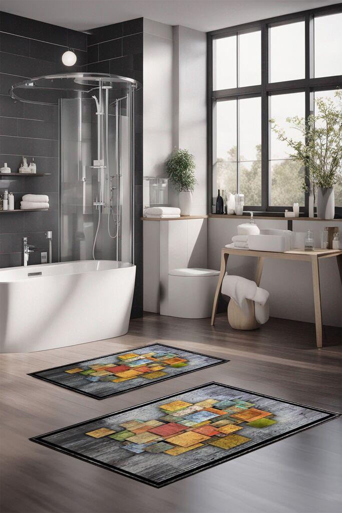 L'essentiel Maison Set prostirki za kupatilo CT-5088, 2 Komada, Šarena