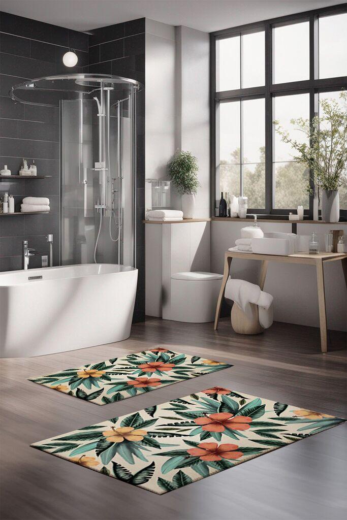 L'essentiel Maison Set prostirki za kupatilo CT-5325, 2 Komada, Šarena