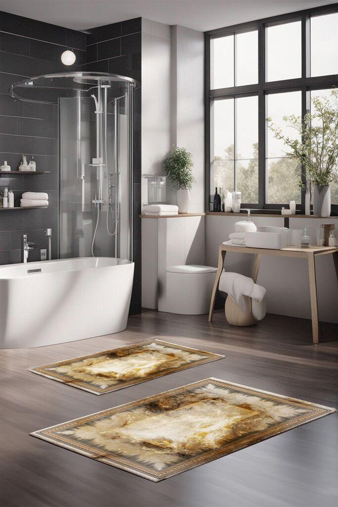 L'essentiel Maison Set prostirki za kupatilo CT-5098, 2 Komada, Šarena