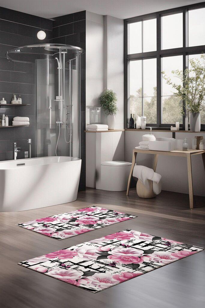 L'essentiel Maison Set prostirki za kupatilo CT-5377, 2 Komada, Roze