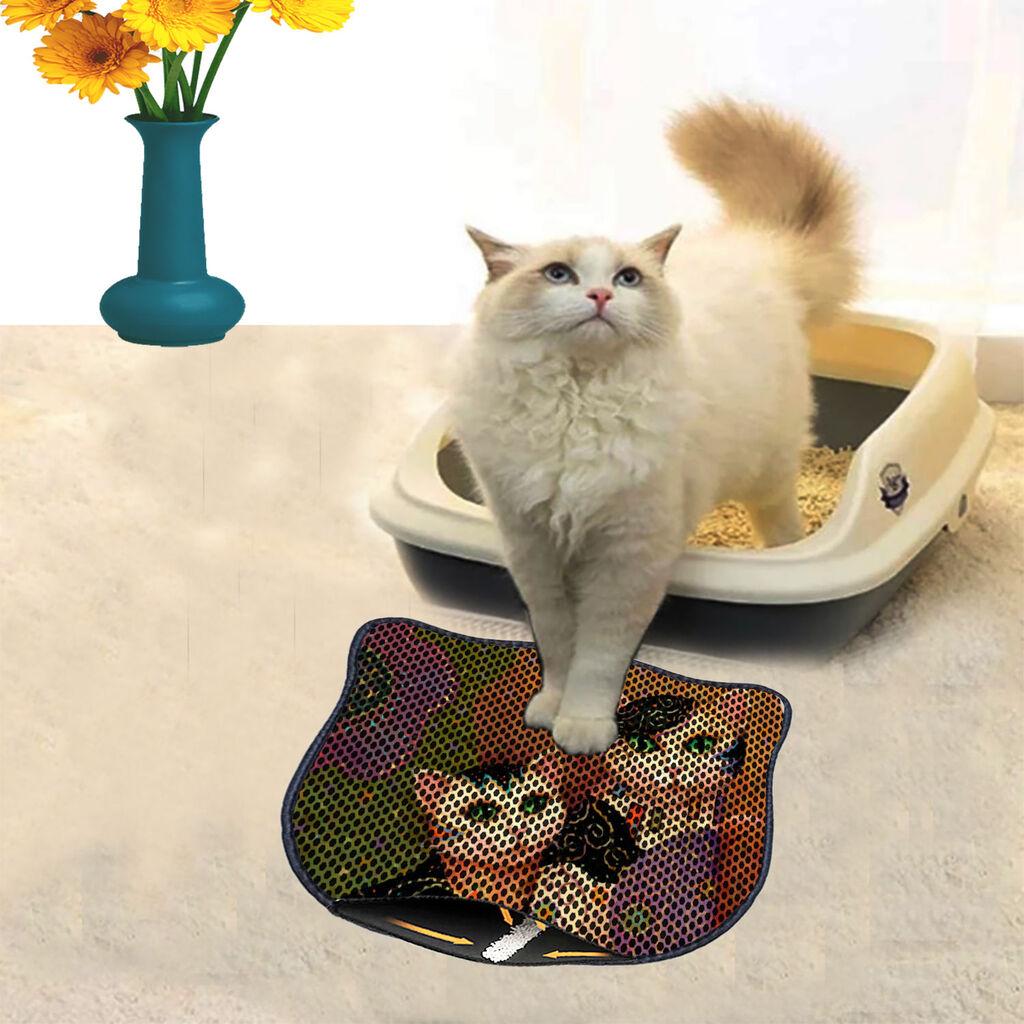 Aberto Design Prostorika za toalet za mačke Kdkafa0106, 40 x 50 cm, Šarena