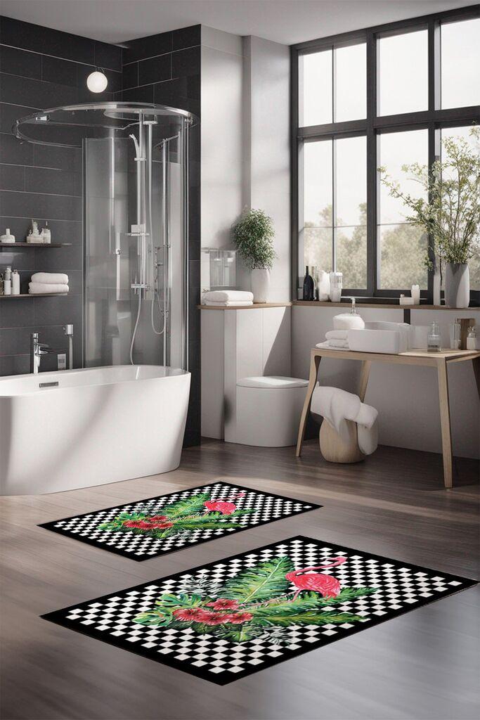 L'essentiel Maison Set prostirki za kupatilo CT-5272, 2 Komada, Šarena