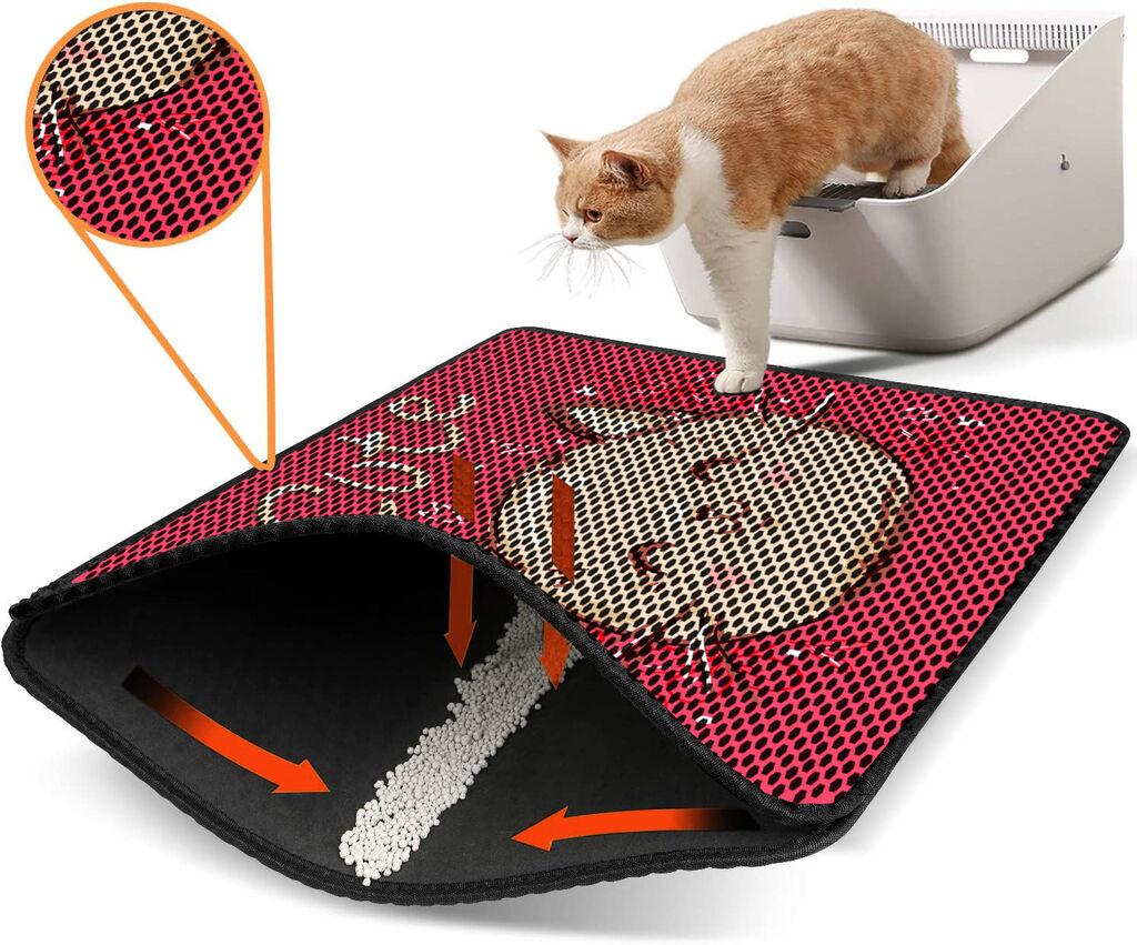 Aberto Design Prostorika za toalet za mačke Nrszn0180, 45 x 60 cm, Roze