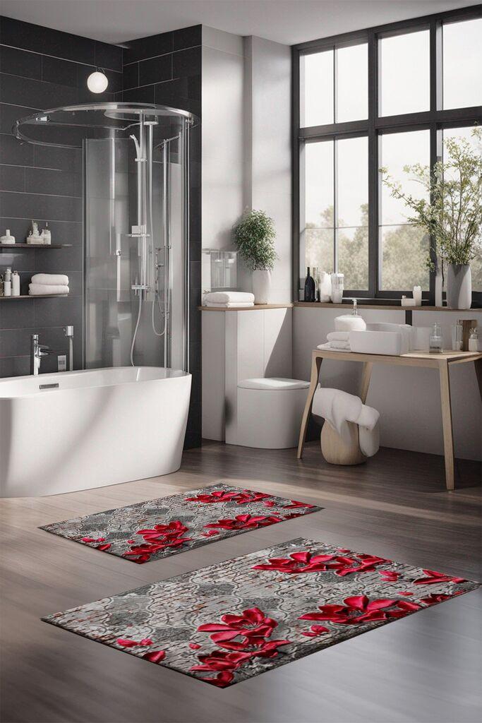 L'essentiel Maison Set prostirki za kupatilo CT-5225, 2 Komada, Siva