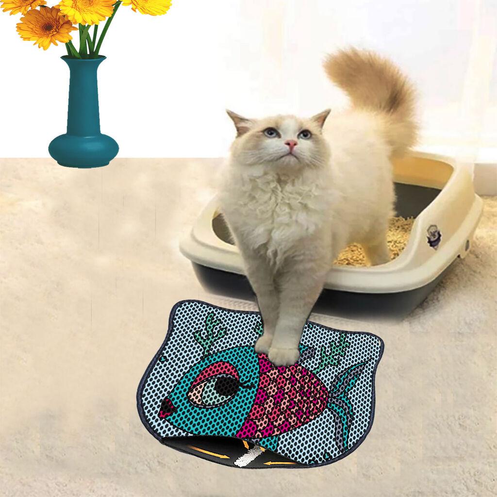 Aberto Design Prostorika za toalet za mačke Kdkafa0096, 40 x 50 cm, Šarena