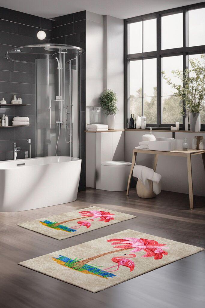 L'essentiel Maison Set prostirki za kupatilo CT-5165, 2 Komada, Šarena