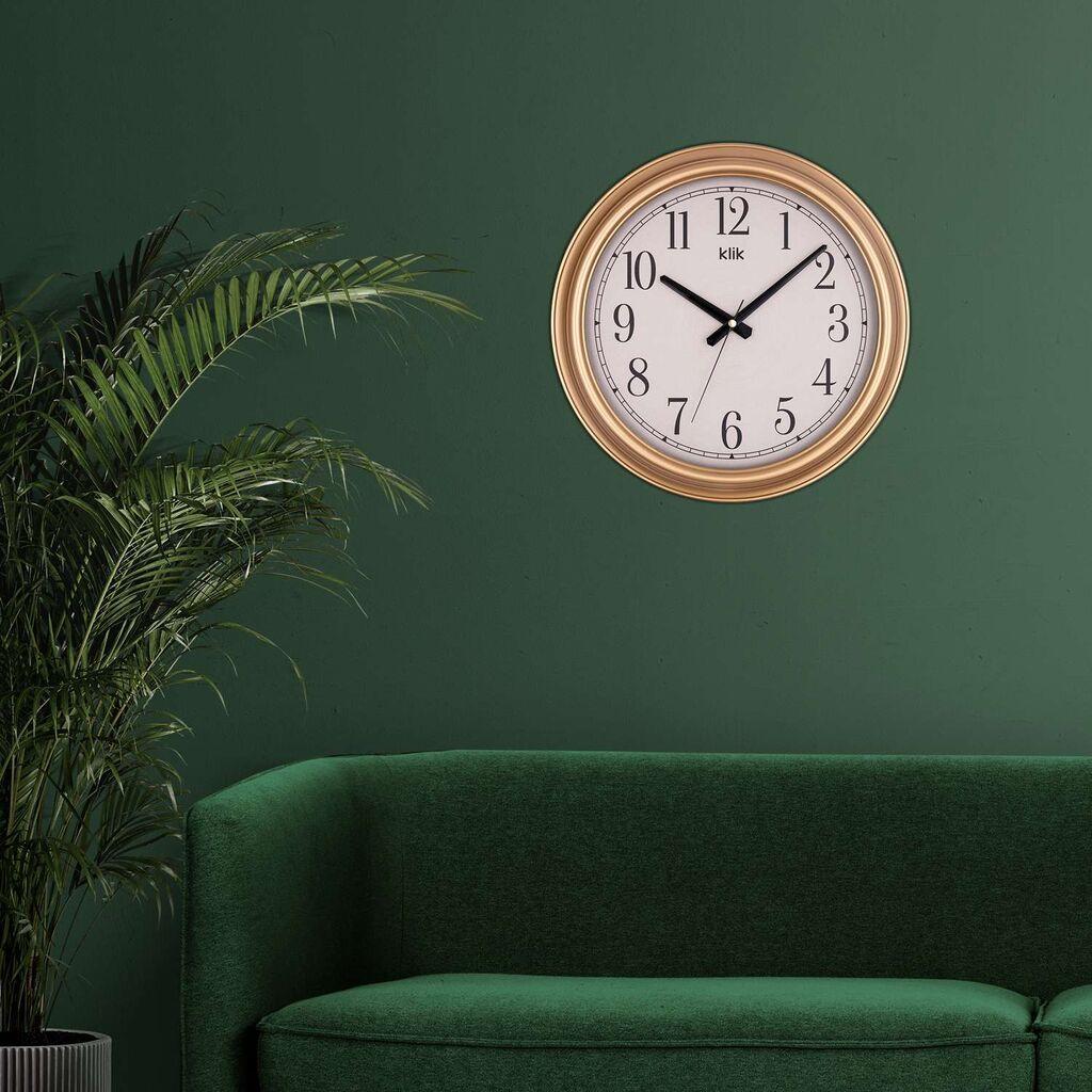 Wallity Zidni sat Beta, 38x38 cm, Zlatne boje