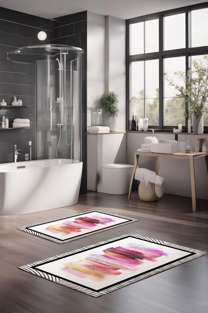 L'essentiel Maison Set prostirki za kupatilo CT-5092, 2 Komada, Šarena