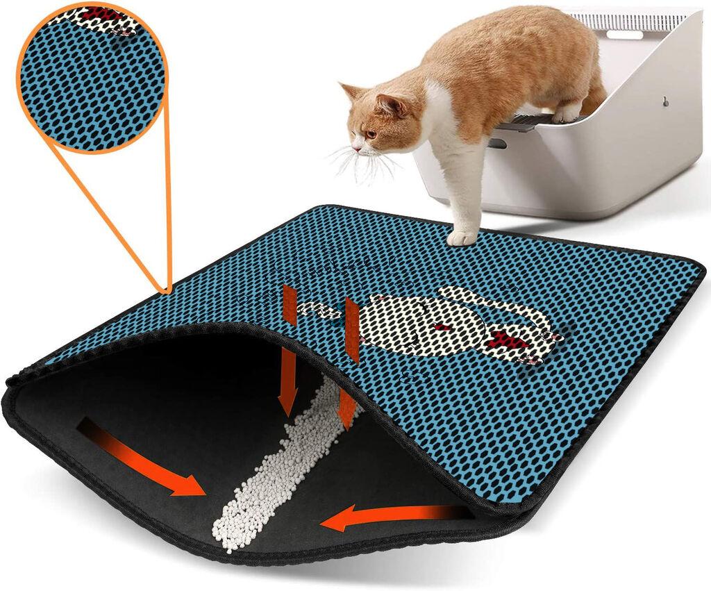 Aberto Design Prostorika za toalet za mačke Nrszn0034, 45 x 60 cm, Plava