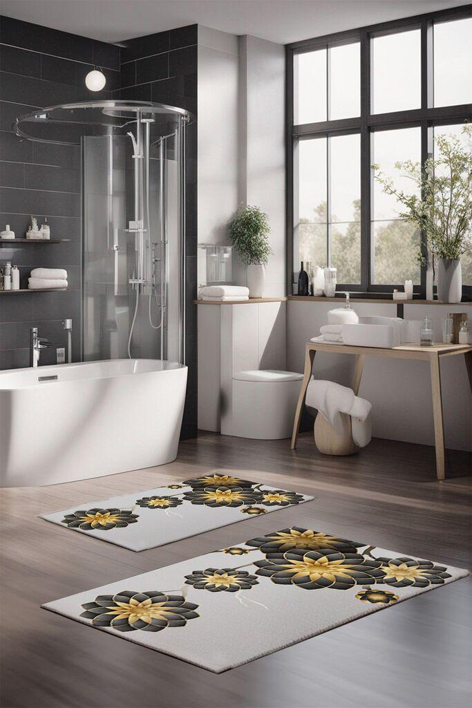 L'essentiel Maison Set prostirki za kupatilo CT-5065, 2 Komada, Šarena