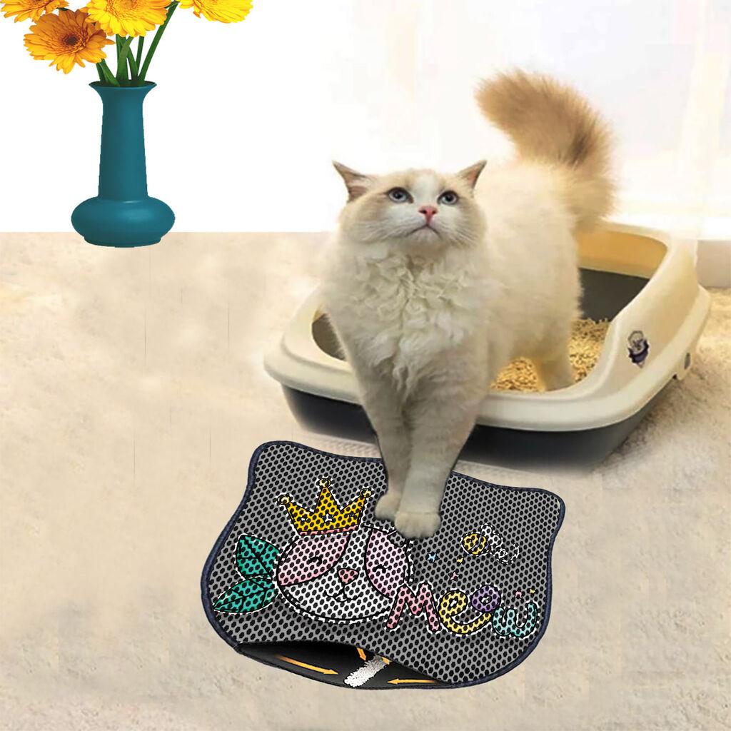 Aberto Design Prostorika za toalet za mačke Kdkafa0179, 40 x 50 cm, Šarena