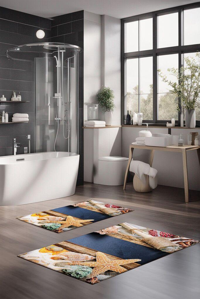 L'essentiel Maison Set prostirki za kupatilo CT-5132, 2 Komada, Šarena