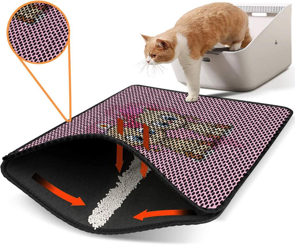 Aberto Design Prostorika za toalet za mačke Nrszn0016, 45 x 60 cm, Šarena