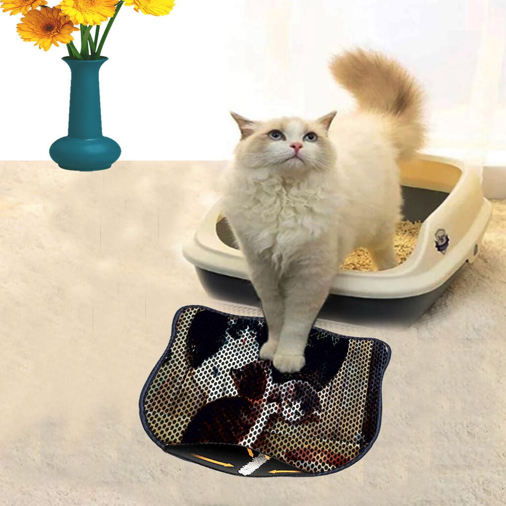 Aberto Design Prostorika za toalet za mačke Kdkafa0007, 40 x 50 cm, Šarena