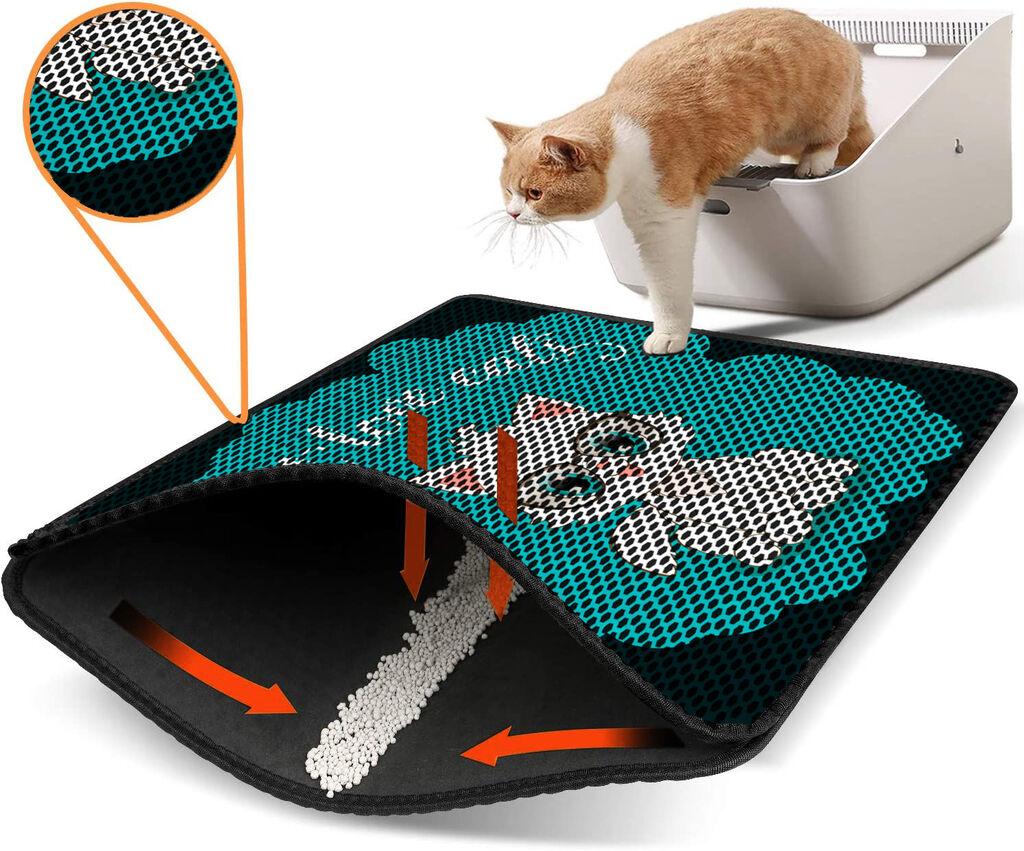 Aberto Design Prostorika za toalet za mačke Nrszn0057, 45 x 60 cm, Plava