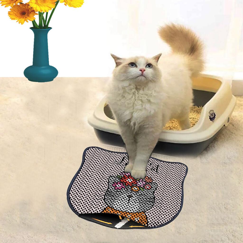 Aberto Design Prostorika za toalet za mačke Kdkafa0159, 40 x 50 cm, Šarena