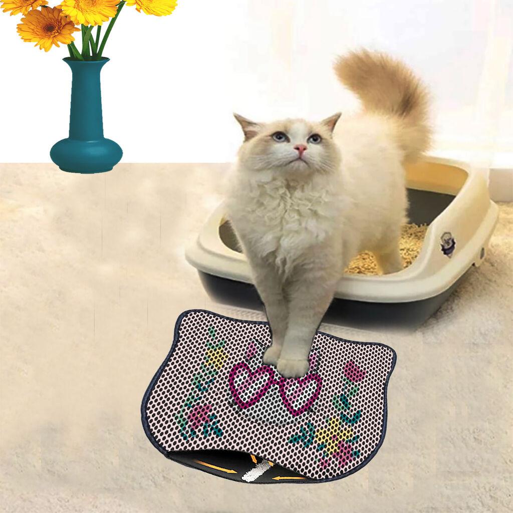 Aberto Design Prostorika za toalet za mačke Kdkafa0031, 40 x 50 cm, Šarena