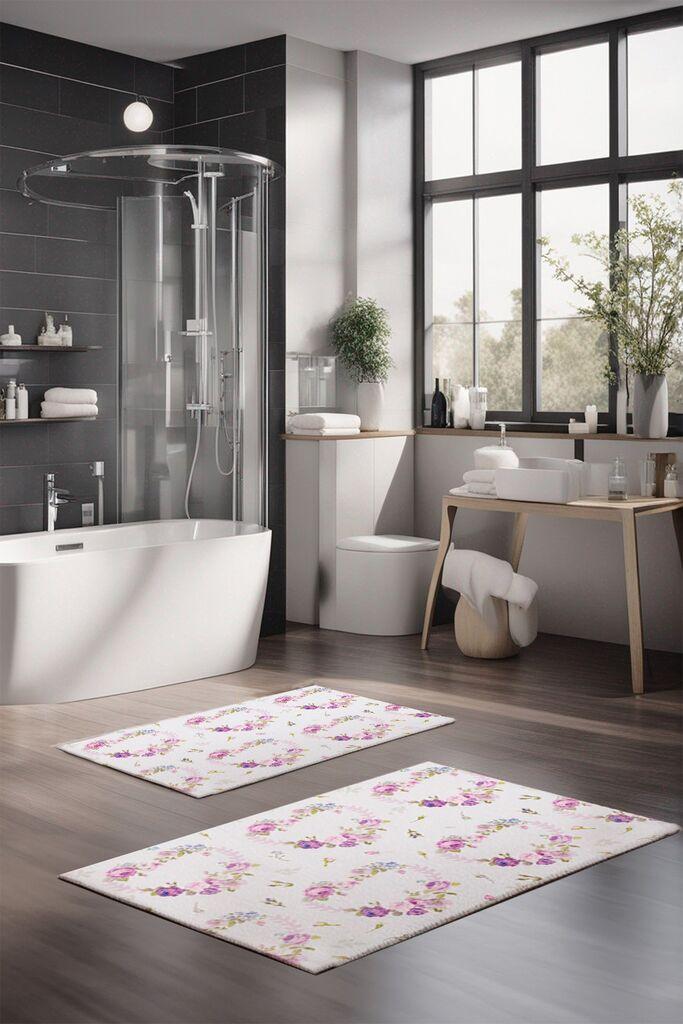 L'essentiel Maison Set prostirki za kupatilo CT-5212, 2 Komada, Šarena