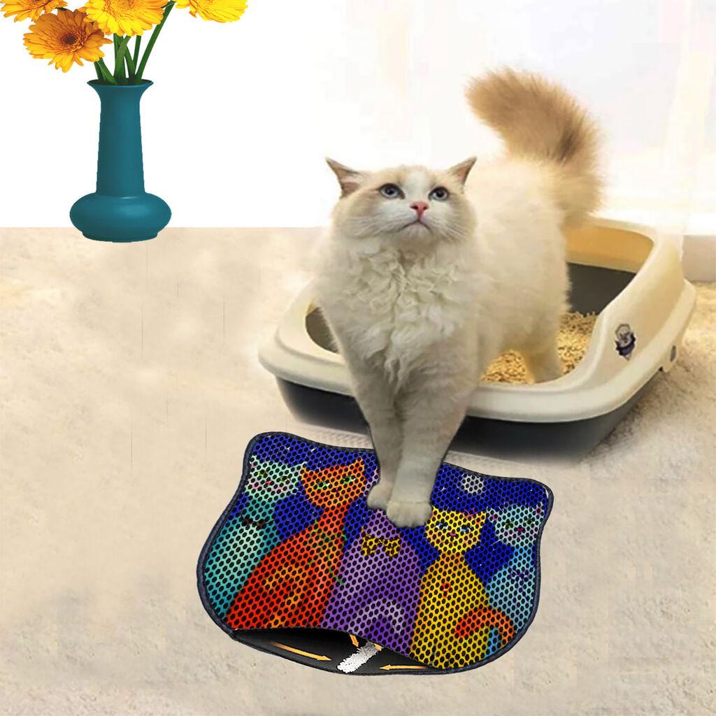 Aberto Design Prostorika za toalet za mačke Kdkafa0121, 40 x 50 cm, Šarena