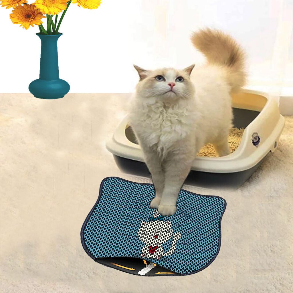 Aberto Design Prostorika za toalet za mačke Kdkafa0034, 40 x 50 cm, Plava