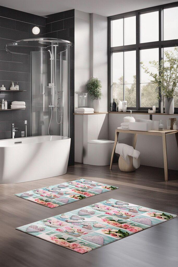 L'essentiel Maison Set prostirki za kupatilo CT-5259, 2 Komada, Šarena