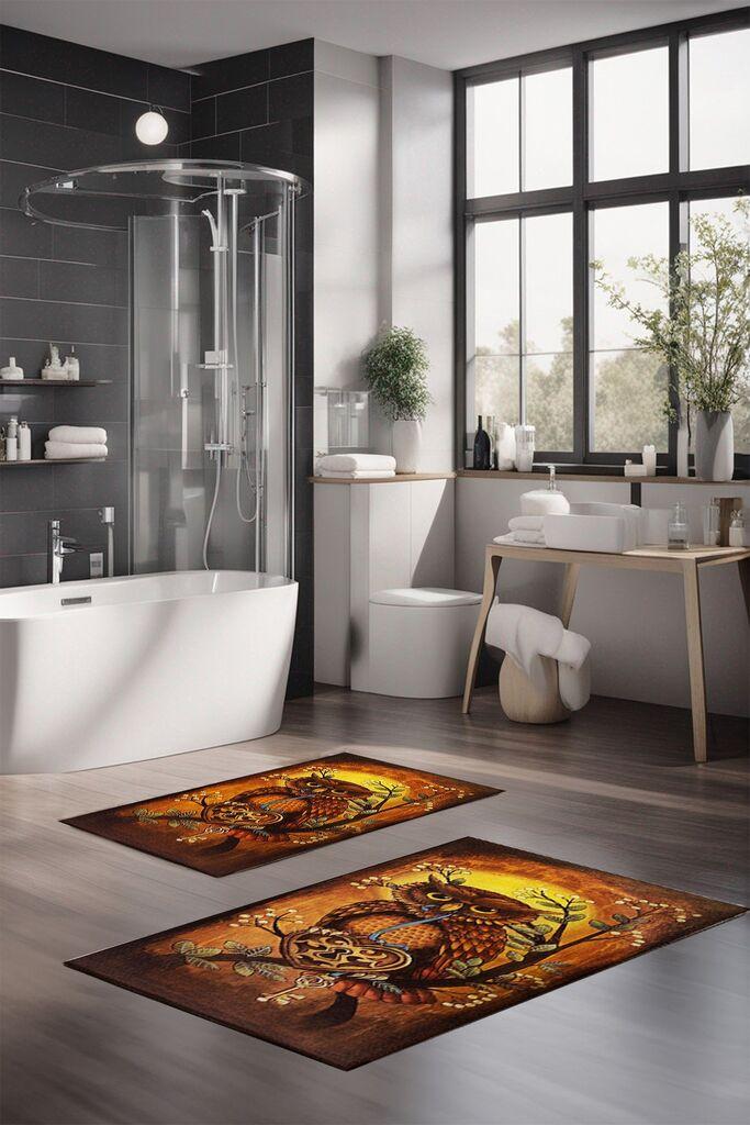 L'essentiel Maison Set prostirki za kupatilo CT-5373, 2 Komada, Braon