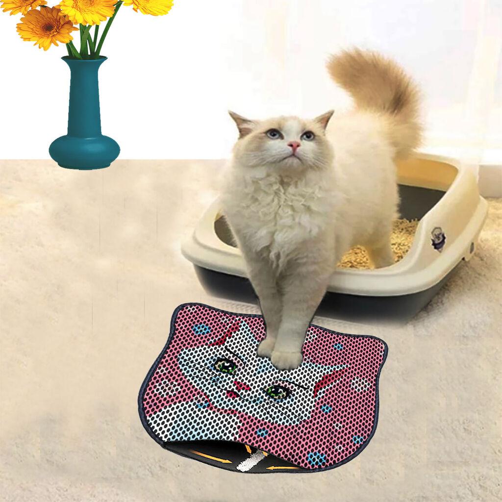 Aberto Design Prostorika za toalet za mačke Kdkafa0252, 40 x 50 cm, Šarena