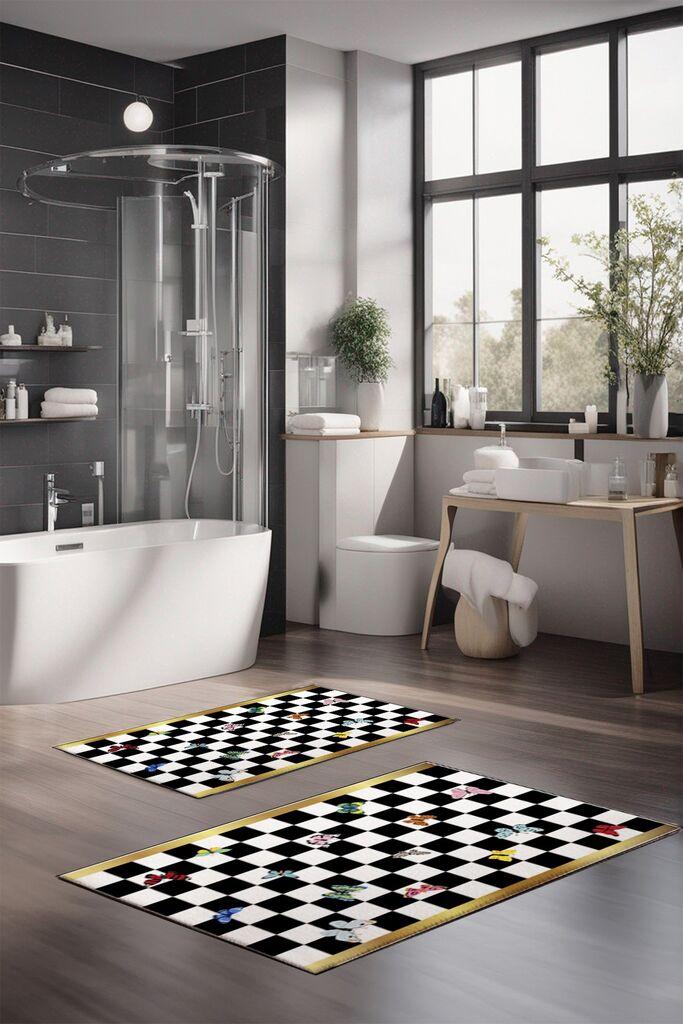 L'essentiel Maison Set prostirki za kupatilo CT-5163, 2 Komada, Šarena