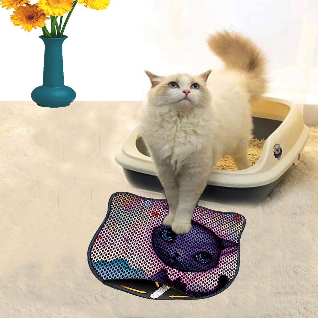 Aberto Design Prostorika za toalet za mačke Kdkafa0112, 40 x 50 cm, Šarena