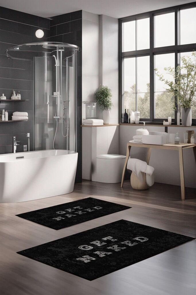 L'essentiel Maison Set prostirki za kupatilo CT-5396, 2 Komada, Bela