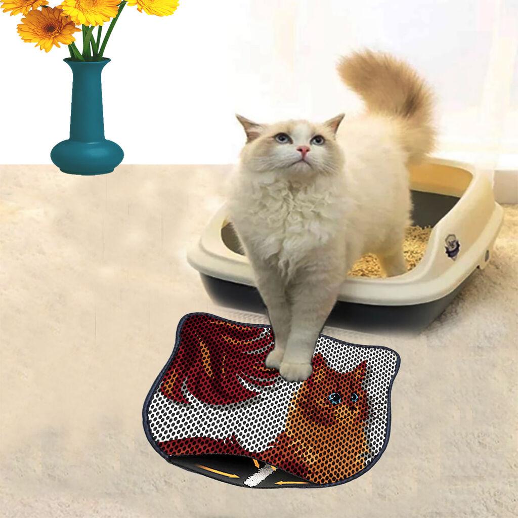 Aberto Design Prostorika za toalet za mačke Kdkafa0093, 40 x 50 cm, Šarena