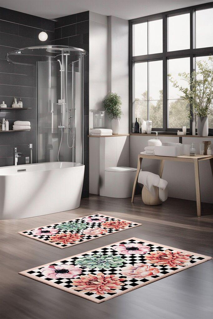 L'essentiel Maison Set prostirki za kupatilo CT-5297, 2 Komada, Šarena