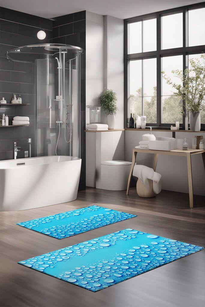 L'essentiel Maison Set prostirki za kupatilo CT-5203, 2 Komada, Tirkizna