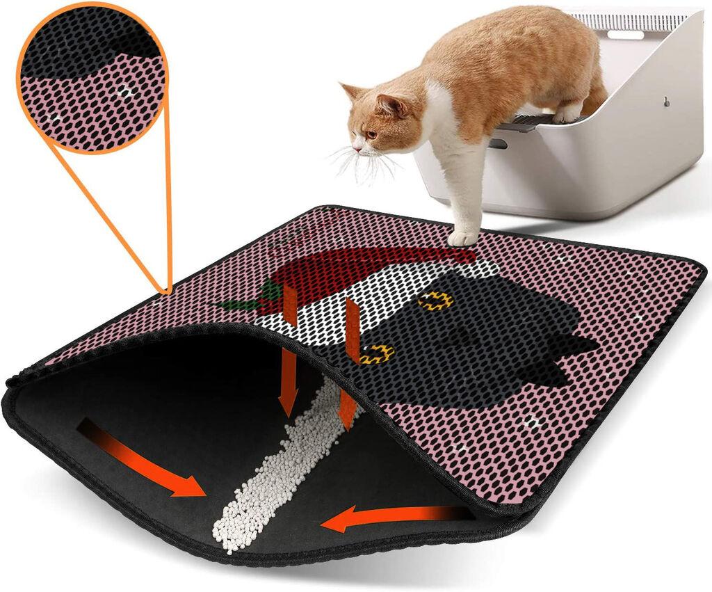 Aberto Design Prostorika za toalet za mačke Nrszn0147, 45 x 60 cm, Roze