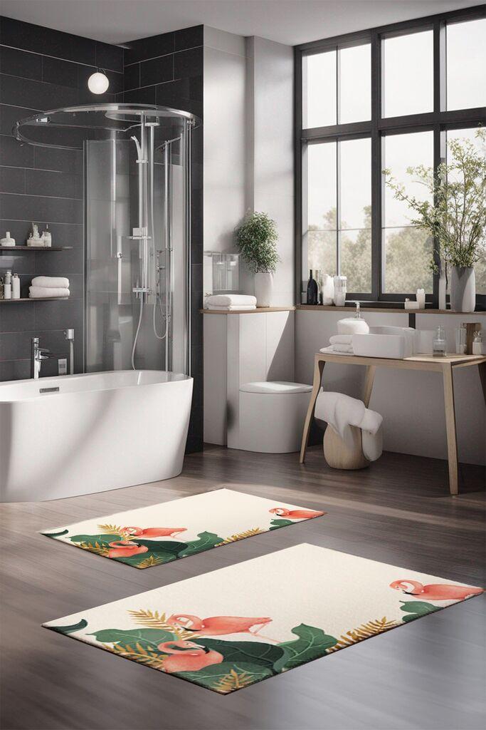 L'essentiel Maison Set prostirki za kupatilo CT-5209, 2 Komada, Šarena