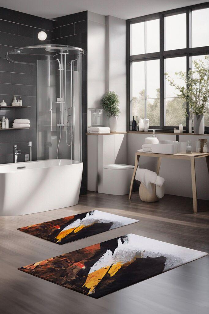 L'essentiel Maison Set prostirki za kupatilo CT-5016, 2 Komada, Šarena