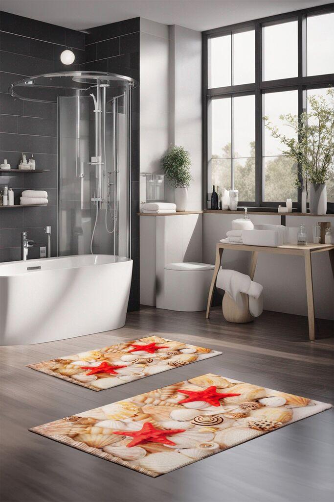 L'essentiel Maison Set prostirki za kupatilo CT-5226, 2 Komada, Bež