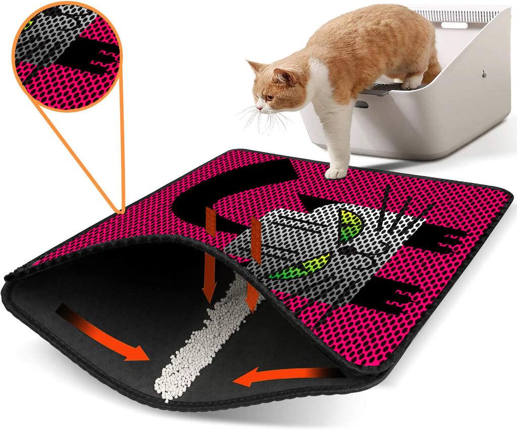 Aberto Design Prostorika za toalet za mačke Nrszn0182, 45 x 60 cm, Roze